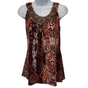 Susan Lawrence Beaded Tank Top